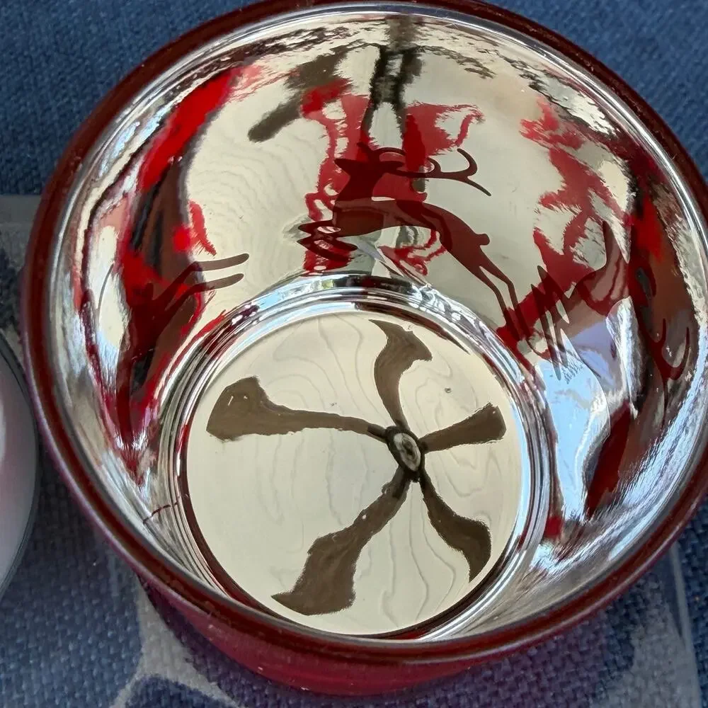 Slatkin Dancing Tealight Trio Christmas Candle Holder Gift Set of 3 NOS HTF
